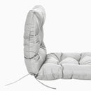 Outsunny Garden Back Chair Cushion Patio Seat Cushion Pad Outdoor & Indoor Use - Light Grey