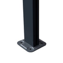 Outsunny Outdoor Patio Wall-mounted 4.35 X 3(m) Gazebo Pergola, Aluminum Post, PC Roof