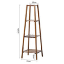 Breeins Vintage Tiered Wooden Display Shelf