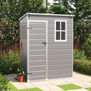 Breeins Garden Plastic Storage And Tool Shed With Lockable Door And Window