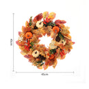 Autumn Harvest Wreath With LED Lights
