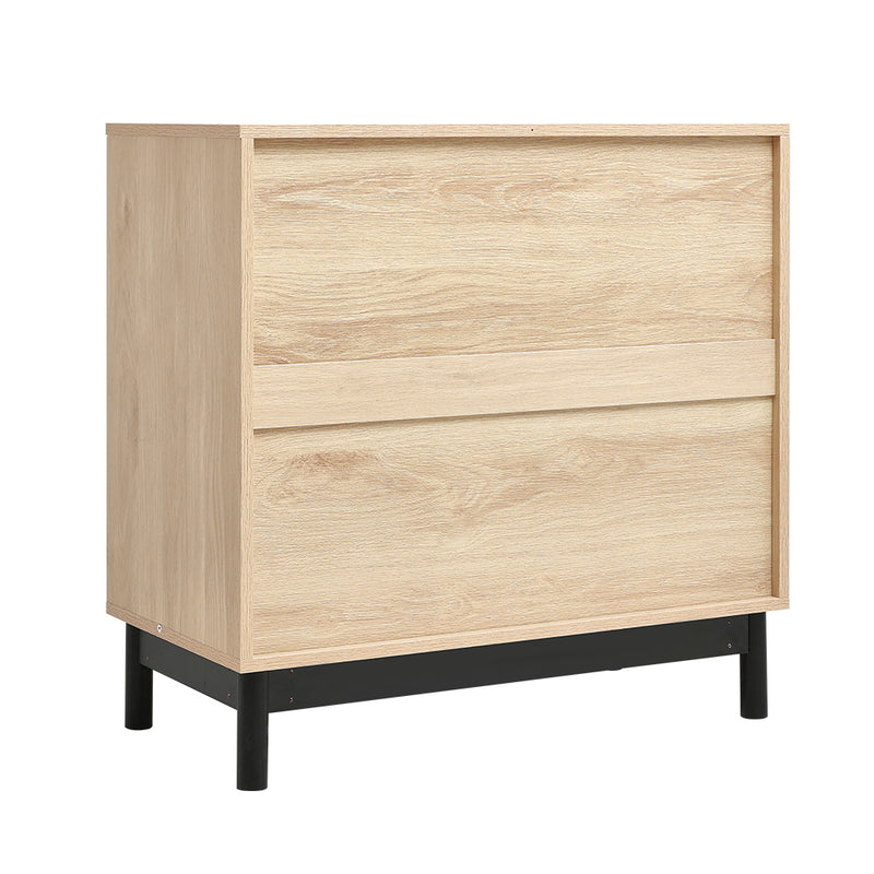 Livingandhome Stylish Natural Wood Cabinet