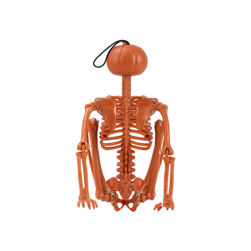 Creepy Posable Pumpkin Skeleton