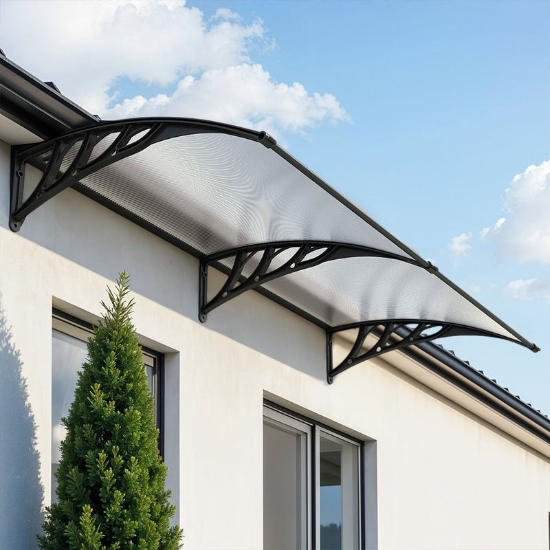 Garden Sanctuary Window Door Awning Canopy with Brackets