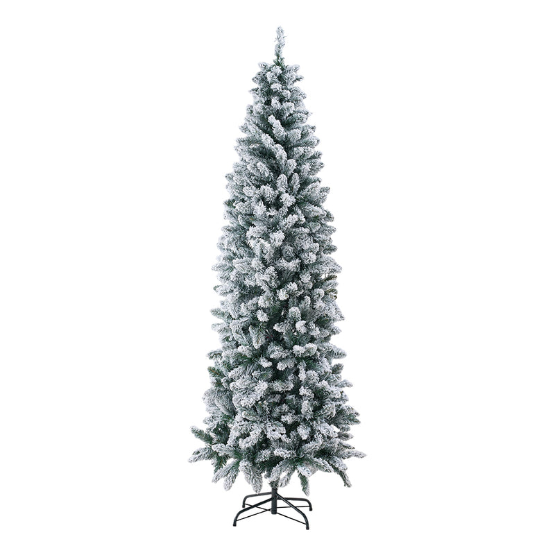 Lifeideas Flocked Christmas Tree with Sturdy X-Frame Stand