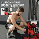 SPORTNOW Power Tower With Lat Pull Down Machine, Pull Up Bar, Dip Station