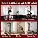 SPORTNOW Power Tower With Lat Pull Down Machine, Pull Up Bar, Dip Station