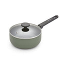 Morphy Richards 3 Piece Recycled Aluminium Saucepan Set - Green