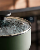 Morphy Richards 3 Piece Recycled Aluminium Saucepan Set - Green