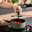 Morphy Richards 5 Piece Recycled Aluminium Saucepan Set - Green