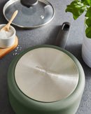 Morphy Richards 5 Piece Recycled Aluminium Saucepan Set - Green