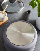 Morphy Richards 5 Piece Recycled Aluminium Saucepan Set - Grey