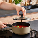 Morphy Richards 5 Piece Recycled Aluminium Saucepan Set - Cream