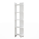 Livingandhome 5-Tier Corner Bookshelf Shelf Unit