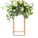 Lifeideas Metal Rectangular Flower Stand Pedestal for Wedding and Party Decor