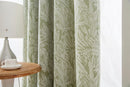 Botanic Chenille Jacquard Lined Ring Top Curtains