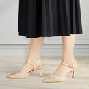 Elegant Slingback Stiletto Heels - Nude
