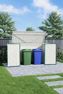 Livingandhome Heavy Duty Steel Bicycle/Bin Storage Shed