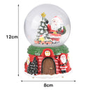 Lifeideas Santa Claus Snow Ball Gift Music Box Christmas Glass Ornament