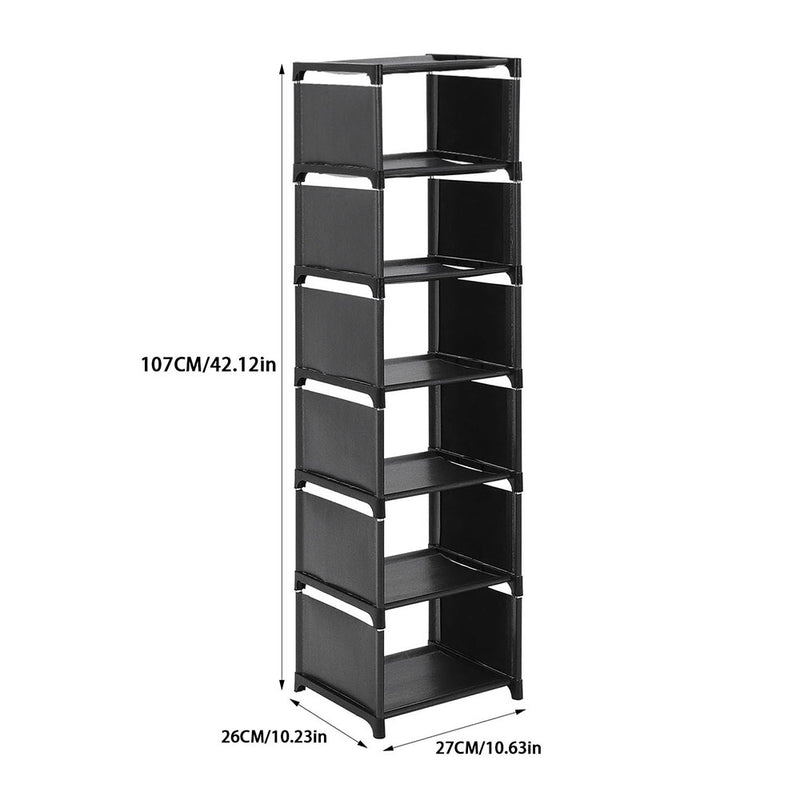 Livingandhome 7-Tier Adjustable Shoe Storage Rack