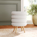 Livingandhome Creative Teddy Fabric Footstool