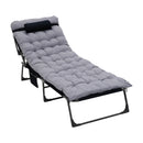 Breeins 4-Position Foldable Camping Bed With Thick Mattress & Headrest