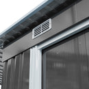 Breeins 6 x 9FT Metal Garden Storage Shed with Sliding Door
