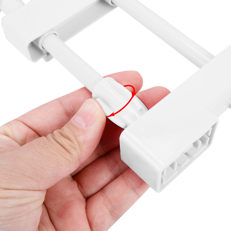 Lifeideas Expandable Closet Tension Shelf Rod and Storage Layer Dividers