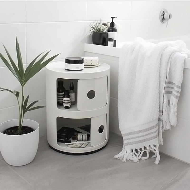 Lifeideas 2-Tier Compact Cylindrical Drawer Storage Unit