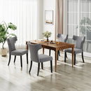 Livingandhome Set of 2 Upholstered Dining Chairs