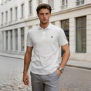 Turn-Down Short-Sleeve Polo Shirt