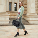 Modishion PU Leather Single-Shoulder Bag Tote Handbag
