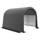 Outsunny 3 x 3(m) Garden Storage Tent, Heavy Duty Outdoor Shed, Grey
