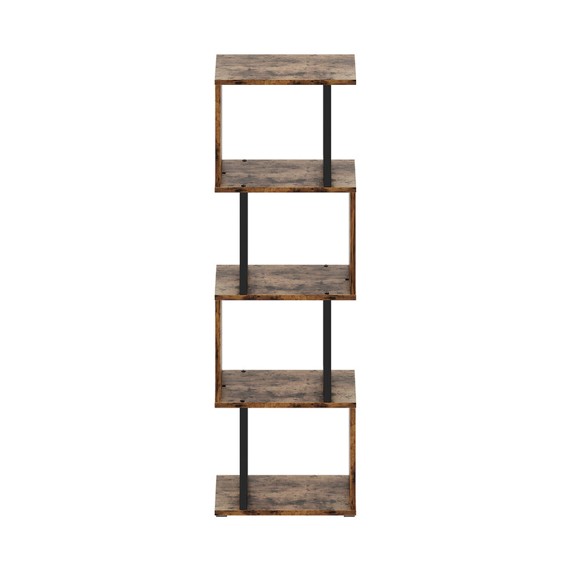 Livingandhome Contemporary S-Shaped LED Storage Shelf