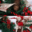Lifeideas Ribbon Bow Christmas Teardrop Swag