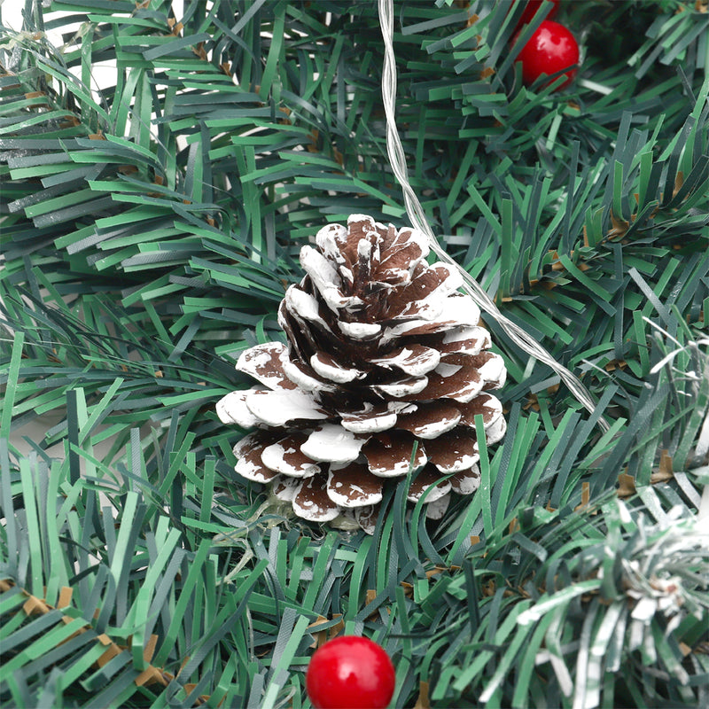 Lifeideas 270cm Artificial LED Warm White Light Christmas Garland