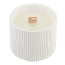 Lifeideas Ceramic Wood Wick Soy Wax Scented Candle
