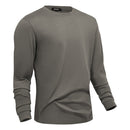 Long-Sleeved Crew Neck T-Shirt Grey