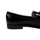 Casual Closed Toe Slip-on Chain Loafers with Low Heel