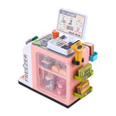 Kidkid 46PCS Kids Mini Supermarket Playset With Cash Register Scanner