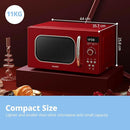 Comfee 800W 20L Retro Microwave Oven with LED Display
