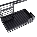 Livingandhome Black Steel Kitchen Sink Caddy Organizer