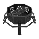 Breeins Heavy Duty Wood Burning Octagonal Fire Pit