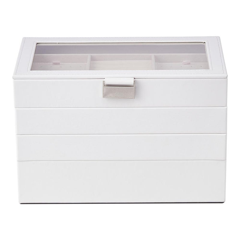 Sheonly 4-Tier Jewellery Storage Box with Transparent Lid