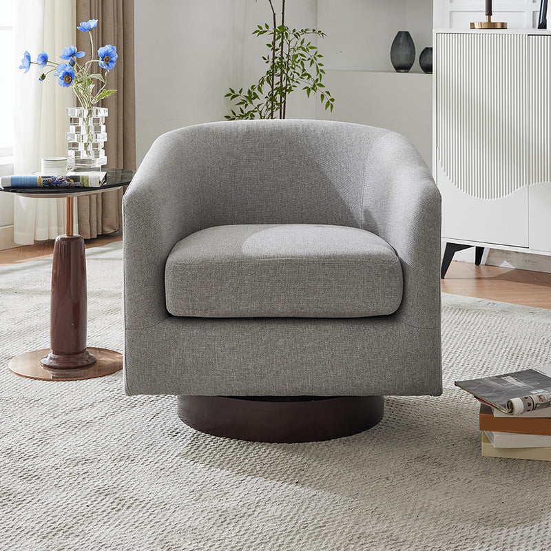 Livingandhome Modern Swivel Accent Armchair