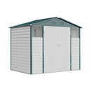 Breeins 8x5.7FT Metal Apex Roof Garden Storage Shed