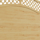 Breeins 6x6ft Lattice Top Wooden Garden Fence Panel