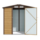 Breeins Outdoor Galvanized Steel Tawny Storage Shed 6ft X 4ft