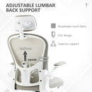 Vinsetto Mesh Office Chair With Headrest, 4D Lumbar Support, Flip-up Arm