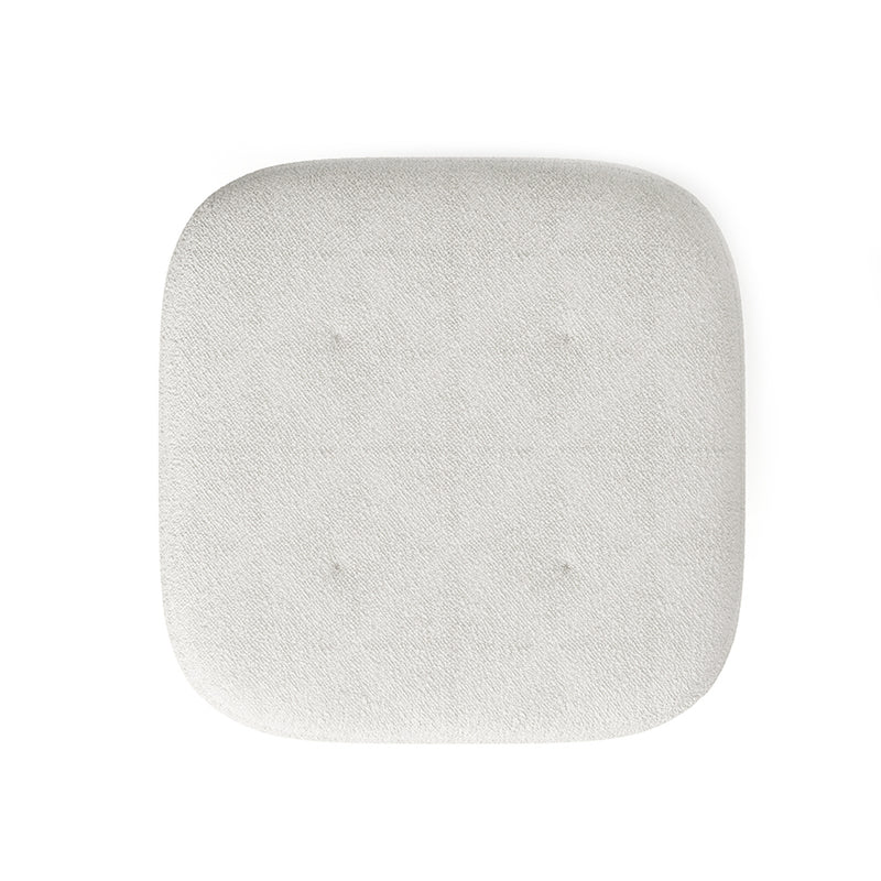 Livingandhome Footstool Pouffe Stool with Wooden Legs